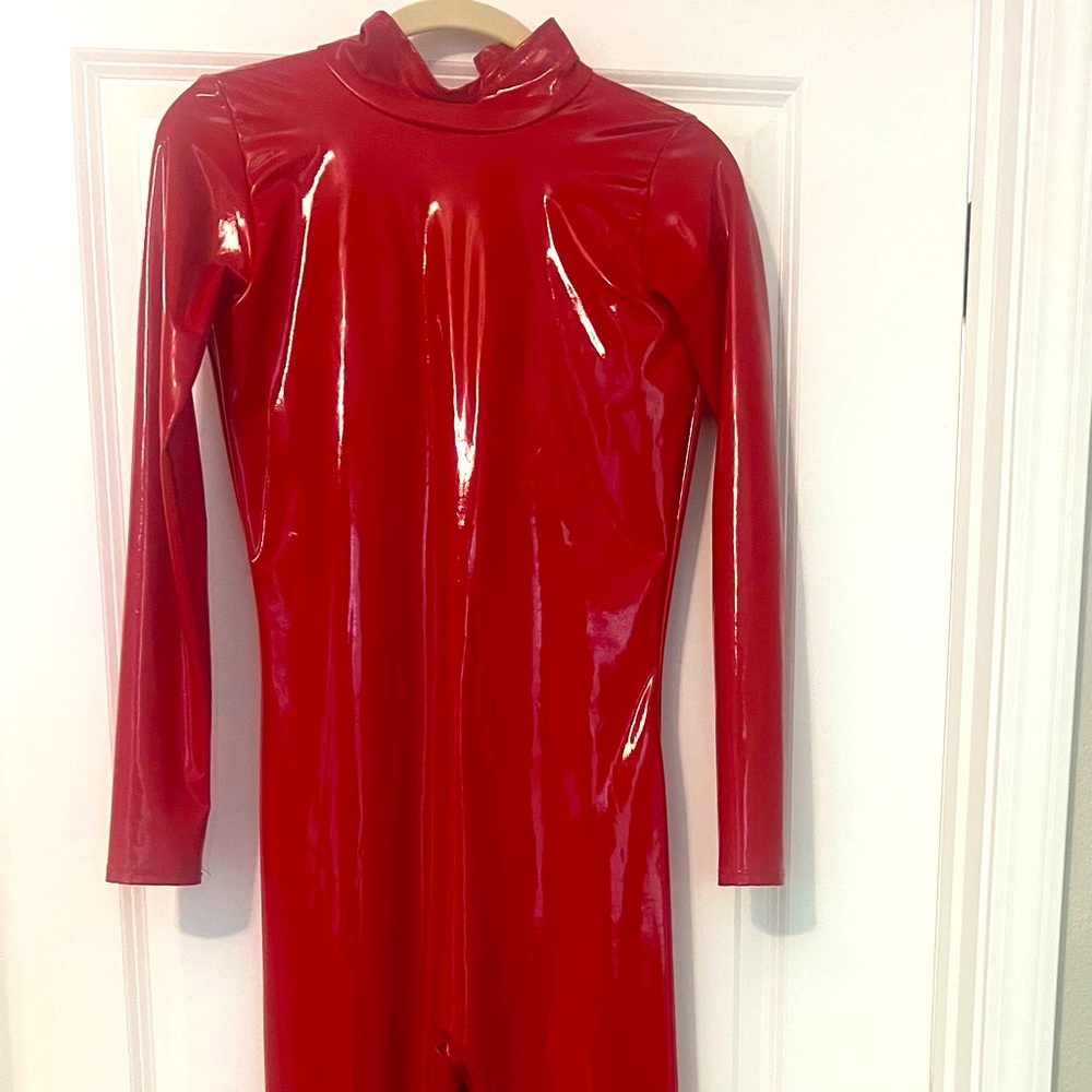 Red catsuit